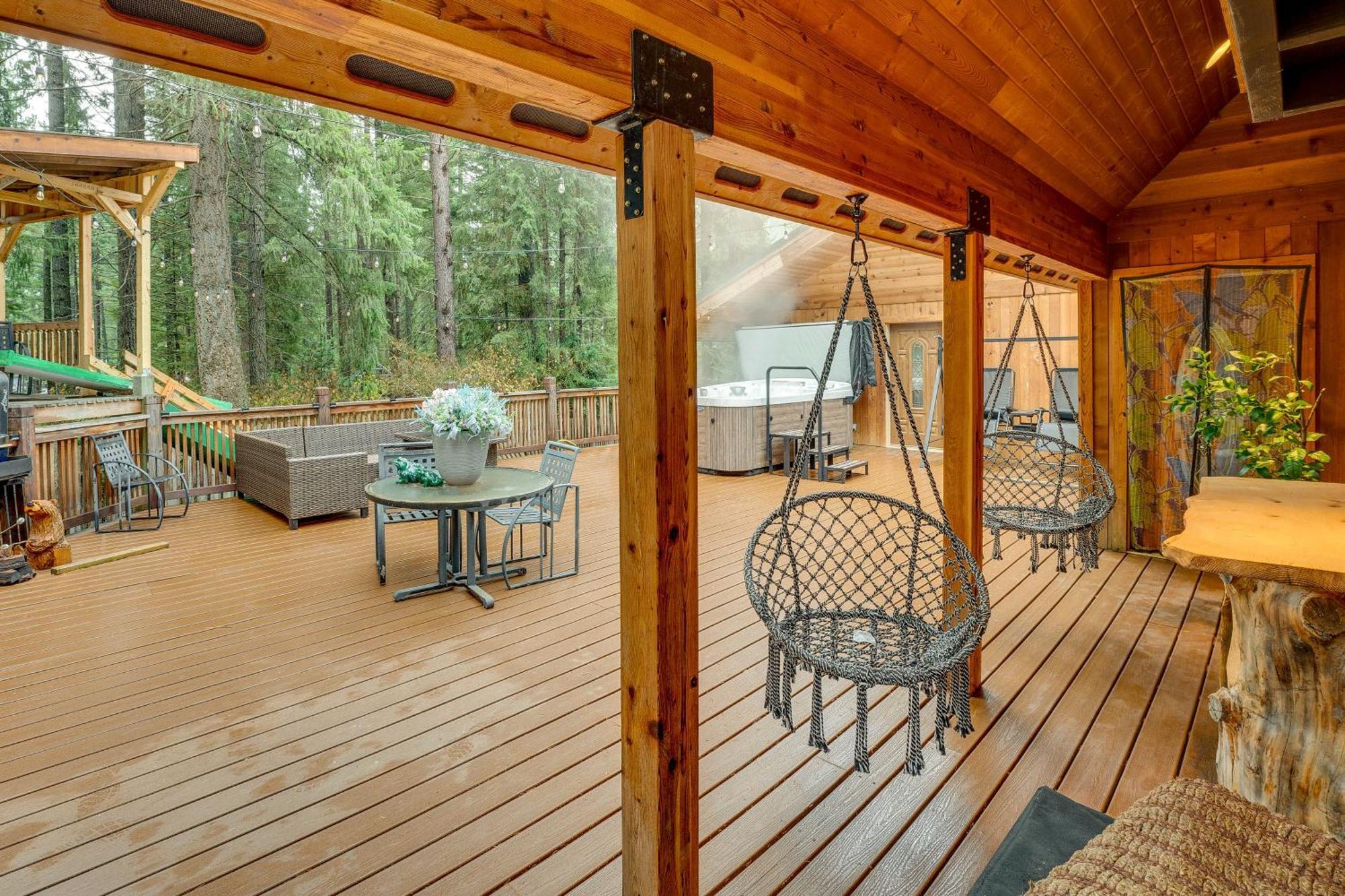 Leavenworth Cabin With Deck, Hot Tub And Game Room! Dış mekan fotoğraf